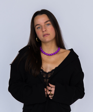 Afbeelding in Gallery-weergave laden, Purple Disco Necklace